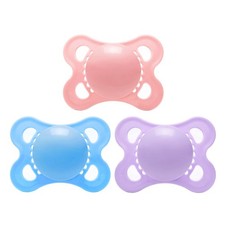 LittleForBig Bigshield Generation-3 Big Sized Pacifier 3 Pack Pink Blue Purple
