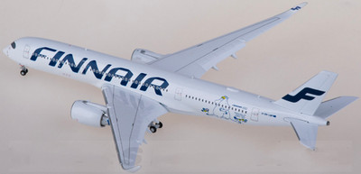 1:400 JC Wings FINNAIR AIRBUS A350-900XWB Plane Flap Down Diecast Aircraft Model