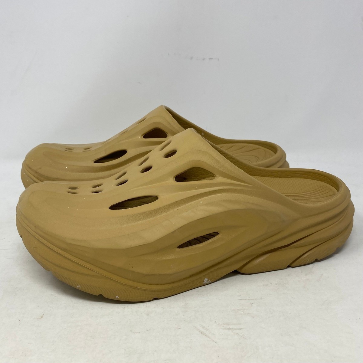 Hoka Ora Recovery Mule Tan Wheat Men 8 Women 10 Slip On Comfort