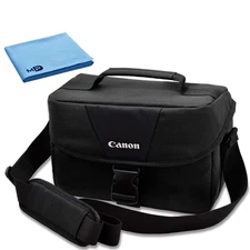 Canon 100ES Padded Digital SLR Camera Case EOS Shoulder Gadget Bag + Micro Cloth