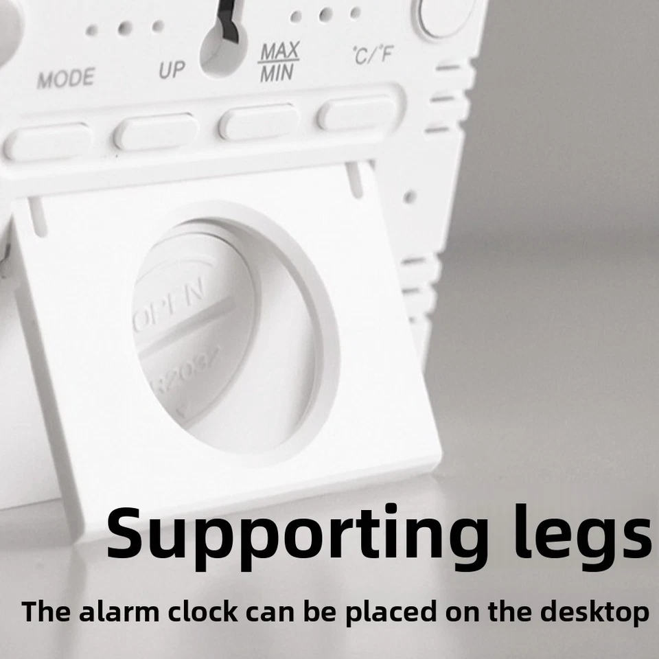 Magnetic Digital Alarm Clock Large LCD Screen Kitchen Clock Home Use - Image 3 of 4