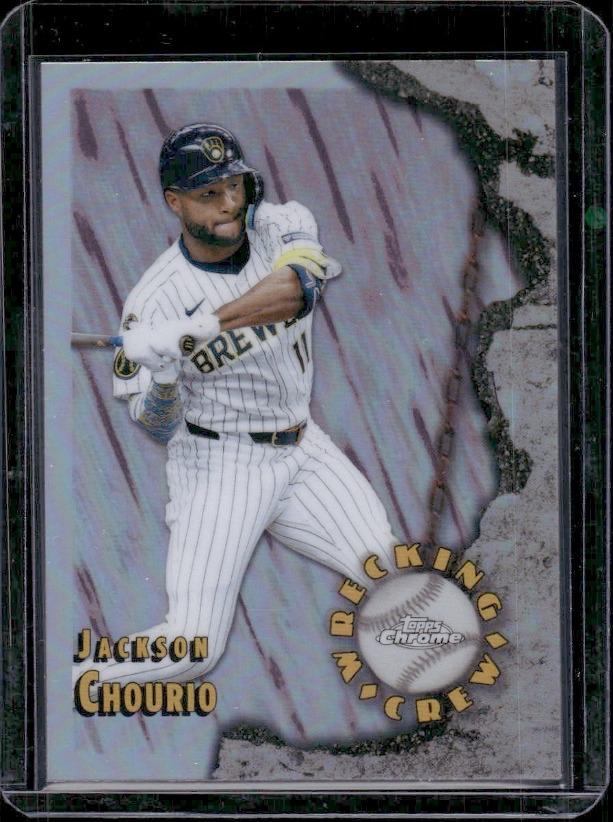 2026 Topps Chrome #WC-12 Jackson Chourio Wrecking Crew Milwaukee Brewers