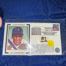 JACKIE ROBINSON - 50th Anniversary Stamped Envelope - 4/15/1997