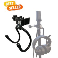 Universal Hanger Stand, Black Metal with Rubber Pads, Fits 0.4" to 1.5" Tubin...