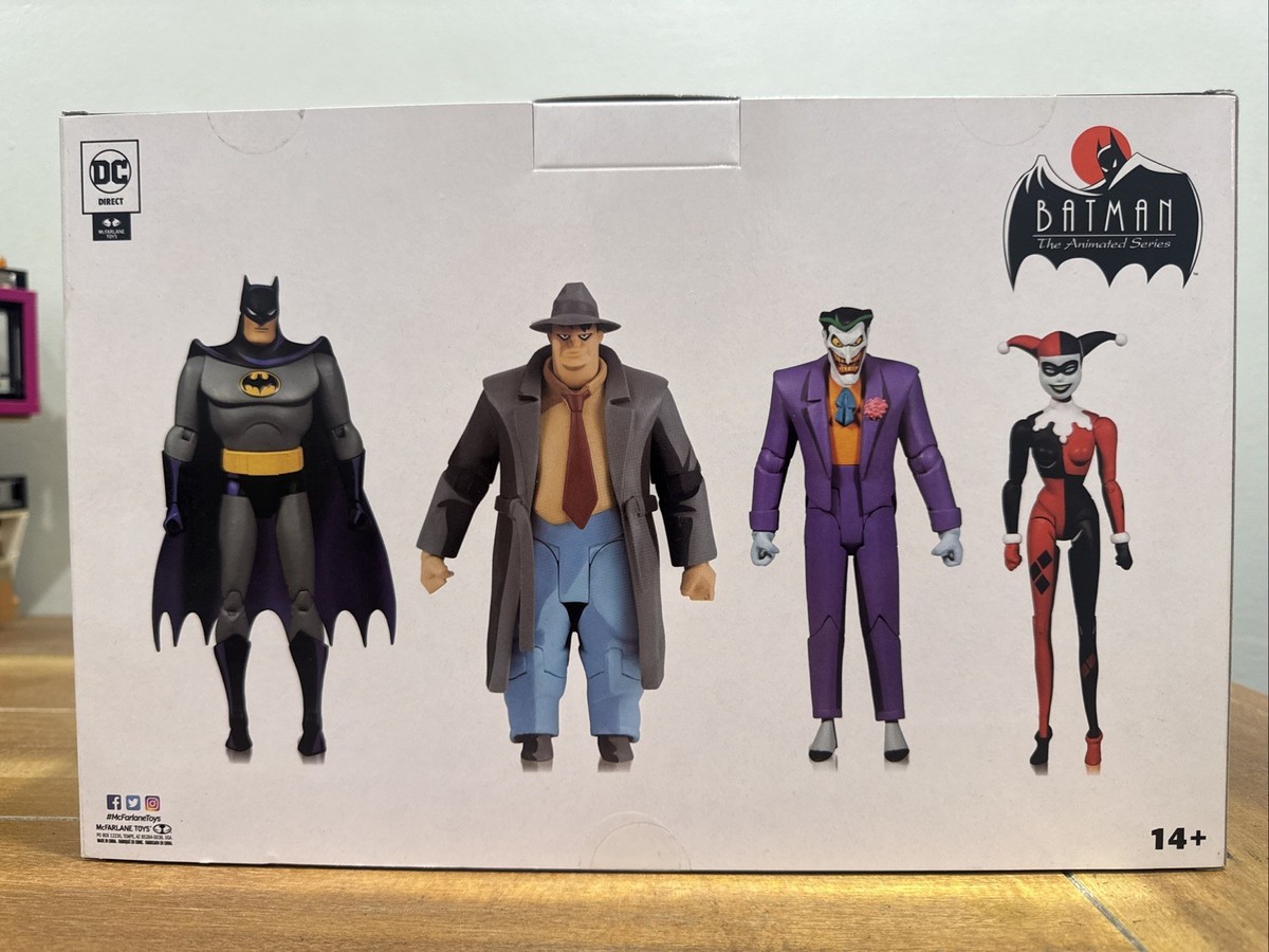 MCFARLANE DC DIRECT BATMAN ANIMATED SERIES 4 PACK BATMAN JOKER