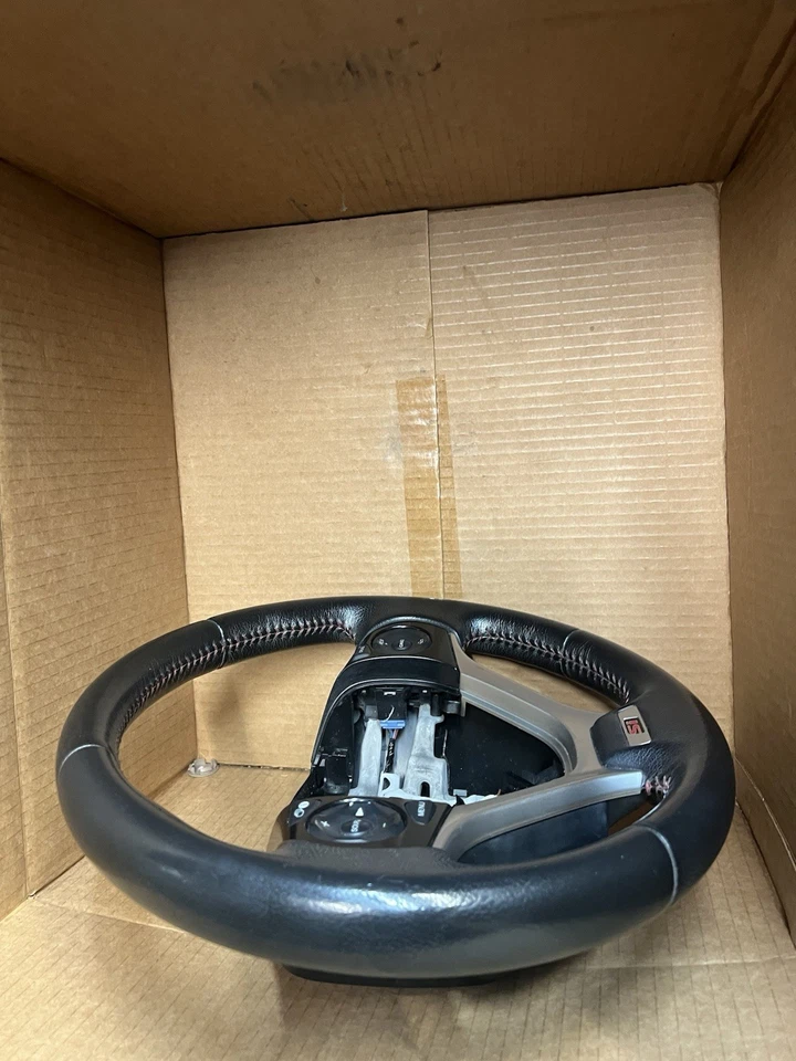 Leather Steering Wheel DX Si EX EX-L Fits 2012 2013 2014 2015 Honda Civic OEM - Image 4 of 4