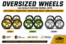 Oversized Wheel Sets M 164 Custom Wheel Sets Rubber Tires Diecast Swaps Oversized Wheel Sets M 164 Custom Wheel Sets Rubber Tires Diecast Swaps