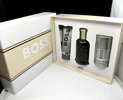 Boss Bottled Eau De Parfum, Shower Gel & Deodorant Stick 3 piece Set New In Box
