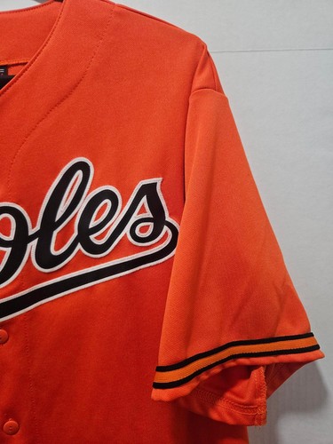 Majestic Orioles Adult Size LARGE Orange Baseball Jersey Manny Machado #13 - Picture 5 of 13