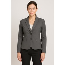 The Limited Collection Gray Blazer 8 Career Work Business Casual Academia 92-17