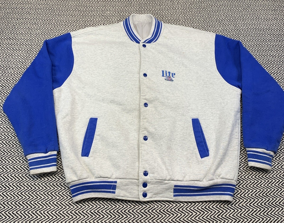Vintage Miller Lite Beer MENS 2XL Varsity Bomber Jacket Vintage Miller Lite Beer MENS 2XL Varsity Bomber Jacket