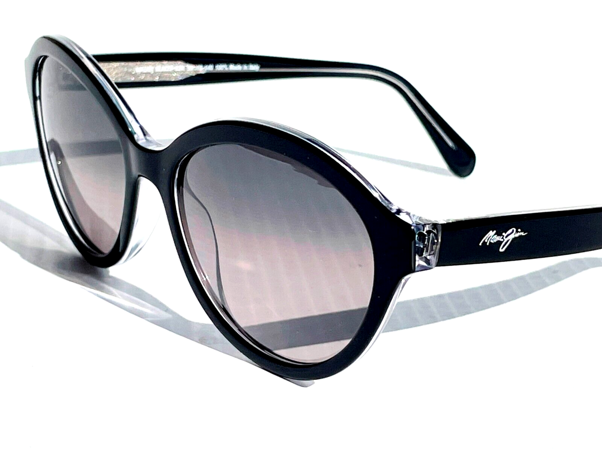 NEW Maui Jim MARIANA Black Crystal POLARIZED Grey GLASS Lens