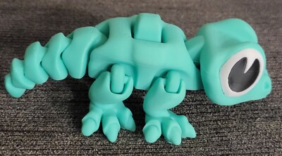 Toy Crocodile Articulated Fidget Kids Alligator 3D Printed 3.5wide 7 Long 2 High