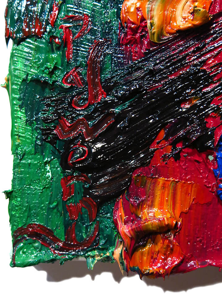 LANDSCAPE OIL█PAINTING█IMPRESSIONIST OUTSIDER█ART█SIGNED ABSTRACT ORIGINAL█DECO