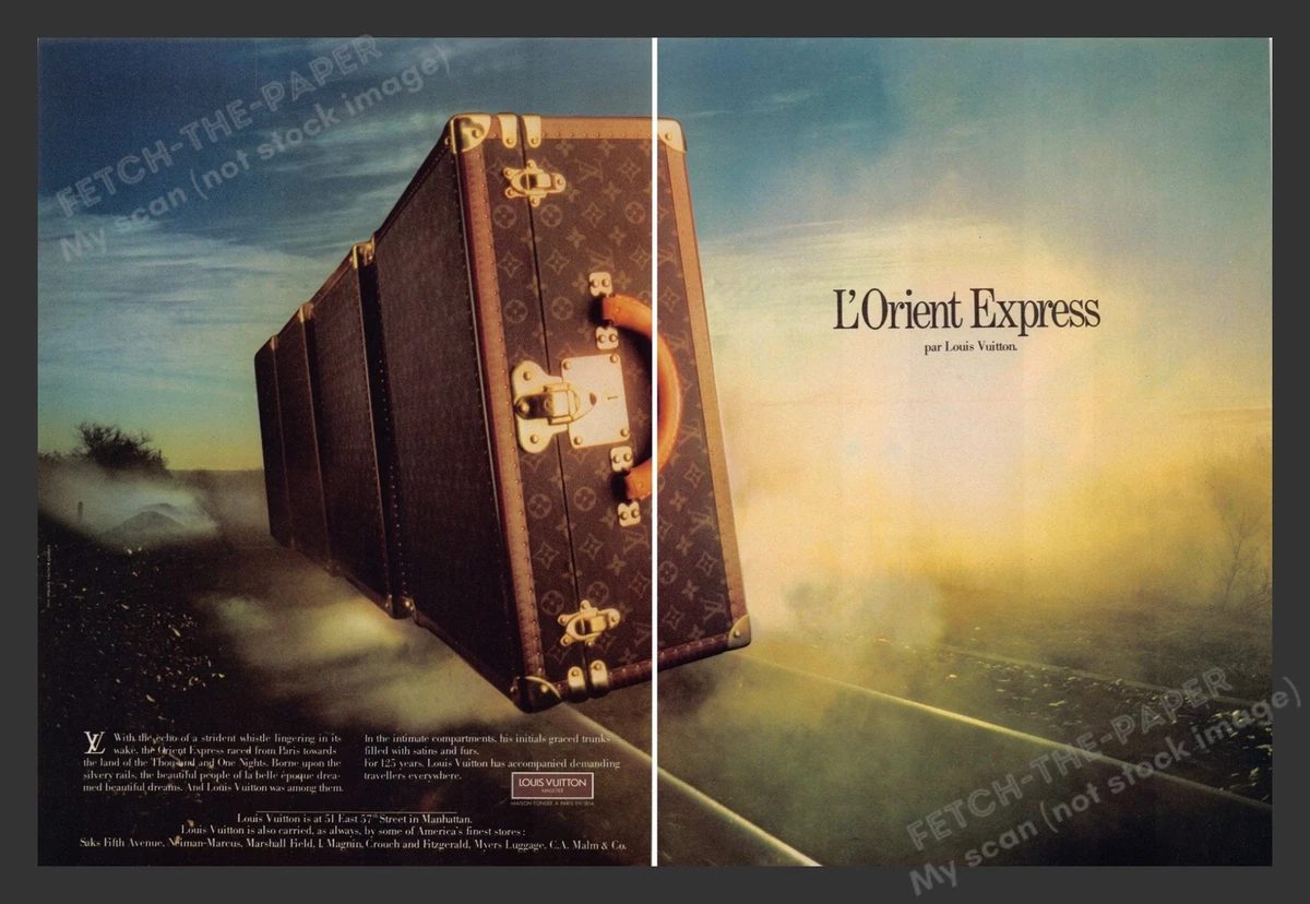 Louis Vuitton L'Orient Express Train 1980s Print