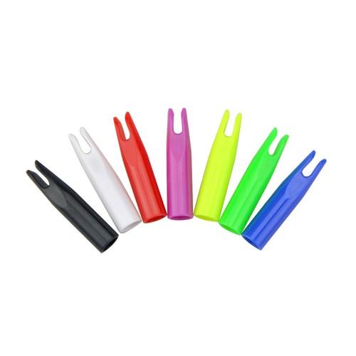 50 Stück Bogenschießen Pfeil Nock Tail Kunststoff Pin ID6/7/8mm Aufkleben Nockpfeilschaft DIY - Bild 8 von 34