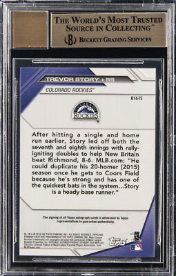 【BGS9 MINT】TREVOR STORY RC /99シリ AUTO BGS9 MINT】TREVOR STORY RC /99シリ AUTO 2019 Panini Prizm