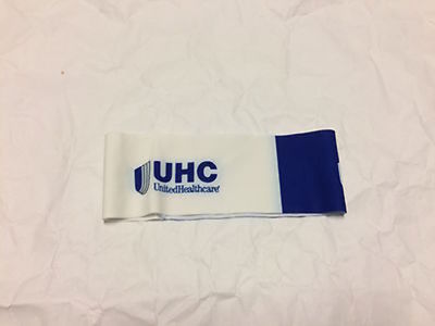 UHC Pro Cycling United Healthcare Fleece Headband Blue White Unisex Adult NEW