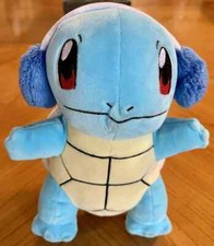 Squirtle Pokemon Holiday Seasonal Plush Winter Ear Muffs 8" Turtle C8