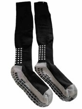 Men’s/Women’s Black Anti-Slip Athletic Grip Sports Socks Football 2 Pack