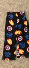 Marvel Superheroes Iron Man Captain America Avengers Boys Pajama Pants 6 7 8