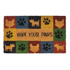 NoTrax, Wipe Your Paws, Vinyl-Backed Natural Coir Doormat, Entry Mat for Indo...