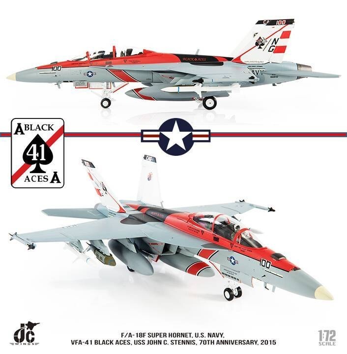 JC Wings 1/72 F/A-18F Super Hornet USN VFA-41 Black Aces JCW JC Wings 1/72 F/A-18F Super Hornet USN VFA-41 Black Aces JCW