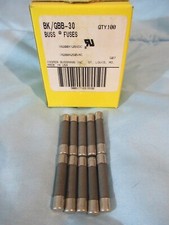 10 Buss GBB 30 GBB-30A 250V Very Fast Acting Ceramic Fuse Bussmann NEW