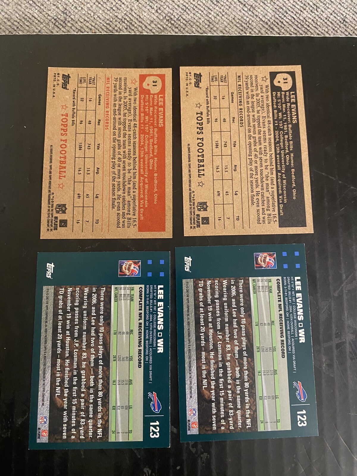 (15) Lee Evans Lot Buffalo Bills W Topps Total Rookies and Topps Chrome thumbnail 6