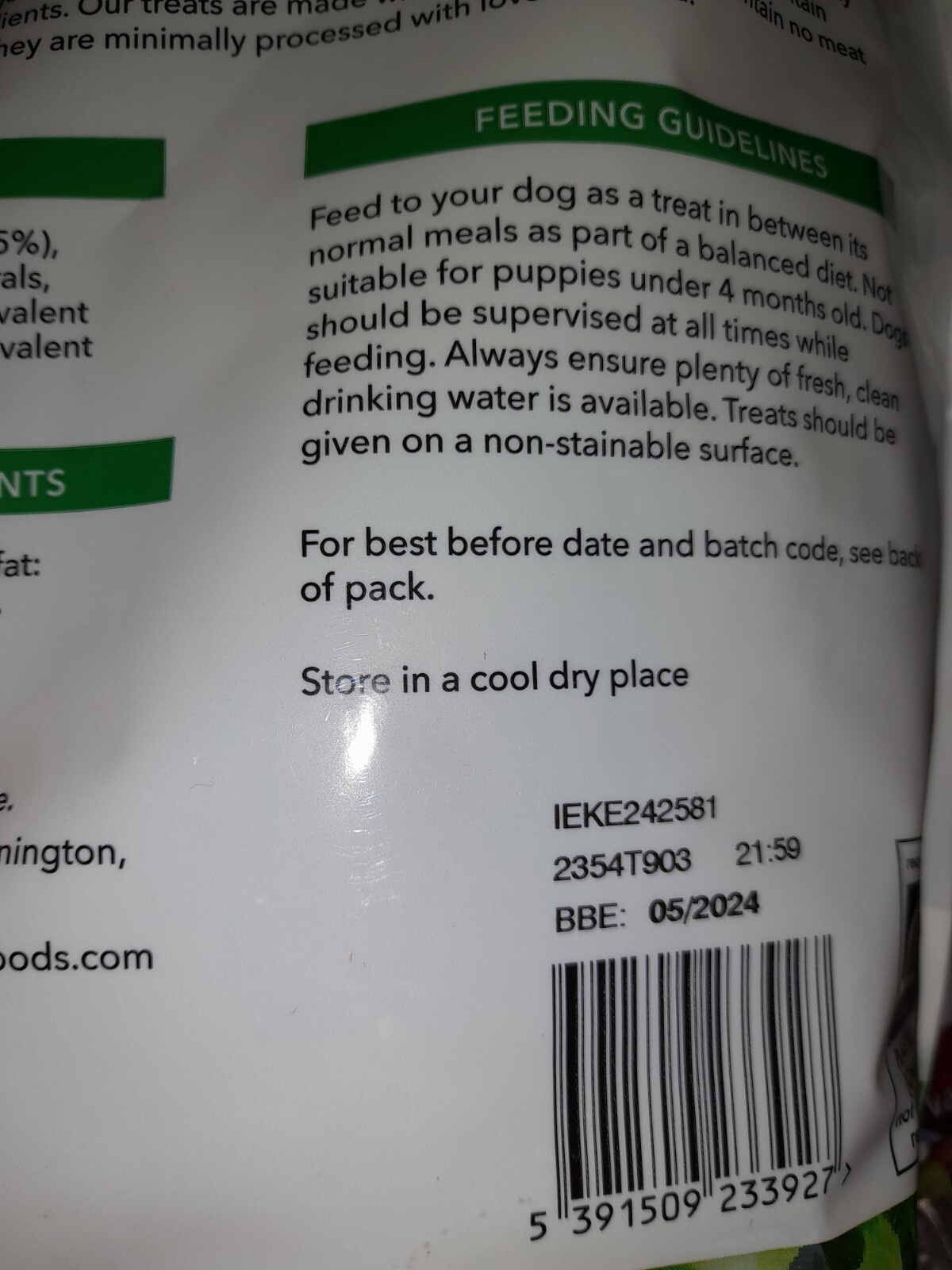 3x Irish Rover Superfoods Dogs Food Meat Treats Beef Burger Quinoa Beet