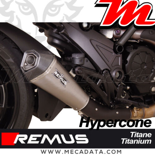 Silencieux échappement Remus Hypercone Titane sans Cat Ducati Diavel Strada 2014 - Afbeelding 1 van 2