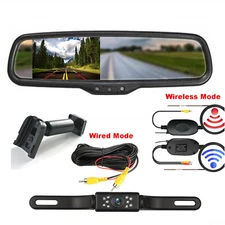 Wireless 4.3" Car Rear View Monitor No1 Mount Backup Reversing Camera For Toyota
