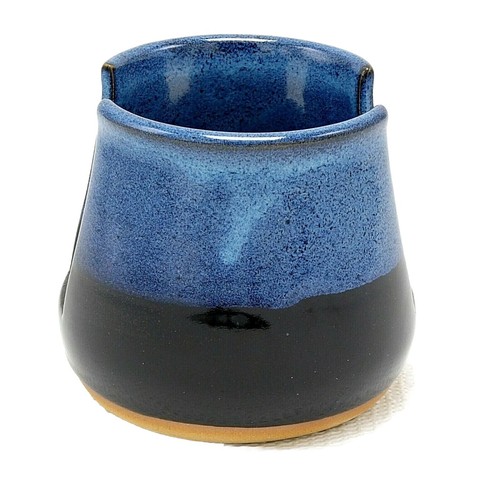 Studio Pottery Napkin Sponge Holder Blue Black Ceramic Kitchen Decor Storage NEW - Picture 3 of 11