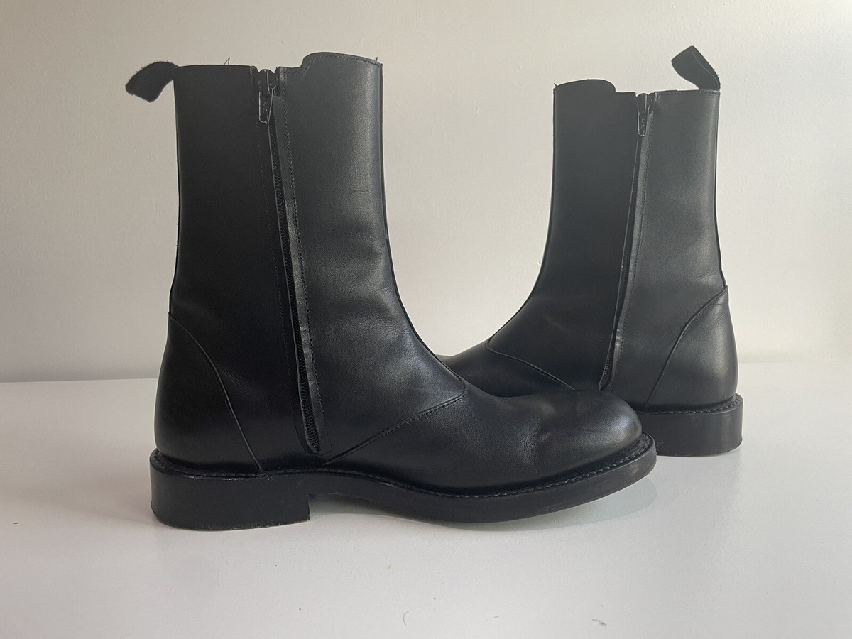 Balmain Black Chelsea Zip Boots Size 8 | eBay