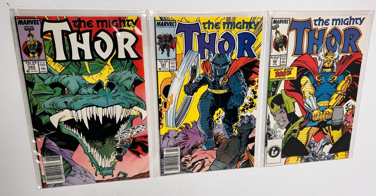Thor #380-382 - comic book lot of 3 marvel mcu classic the mighty