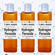 Hydrogen Peroxide H2O2 7.99% - MANY SIZES - L...