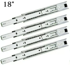 (Pack 10) 18'' ACCURIDE C3834-C18P Heavy Duty Drawer Slide Track Rail 100-lb