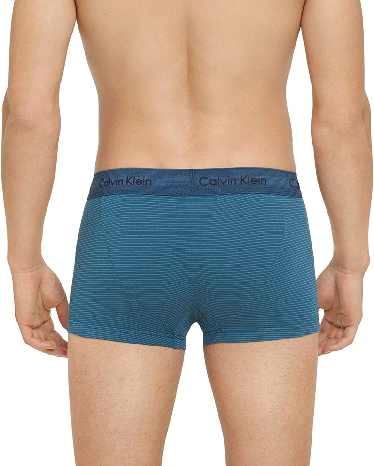Calzoncillos boxer Calvin Klein 247304 de algodón elástico para hombre 2 pares talla X-grande Foto 2 de 2
