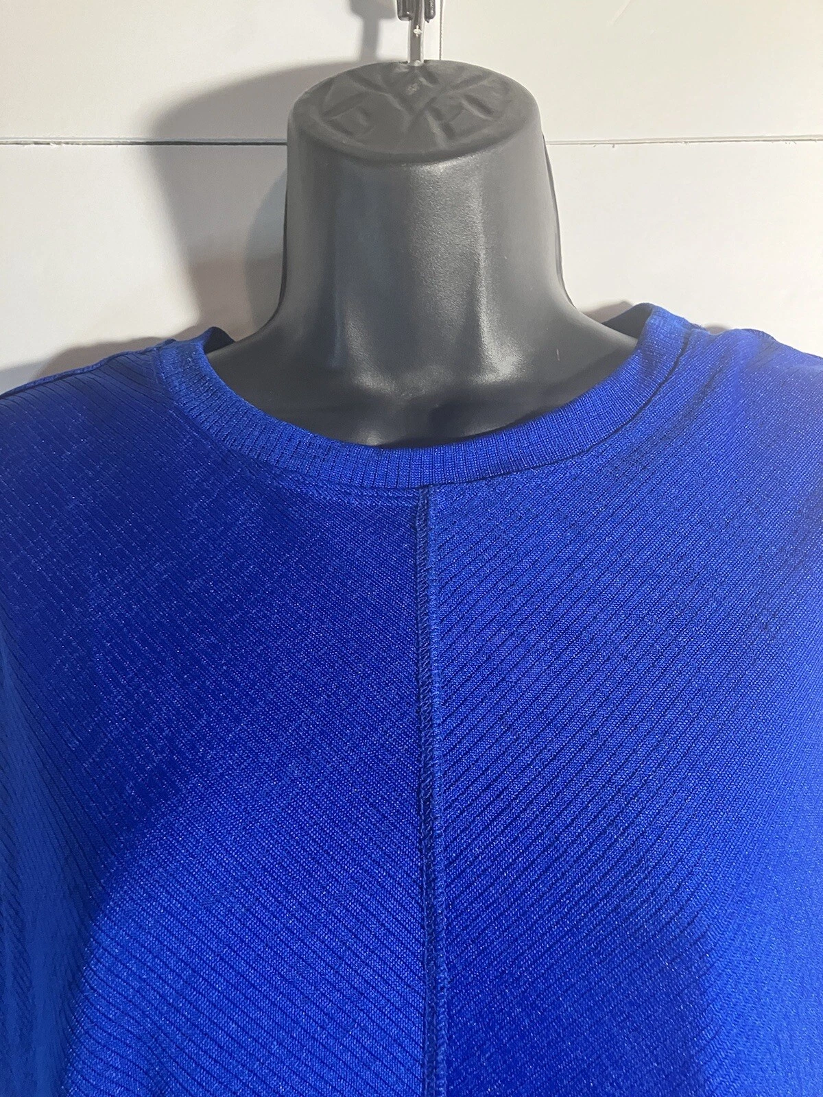 Camicia donna ALYX top senza maniche blusa elasticizzata con cambio taglia XL blu