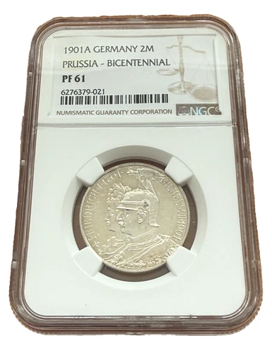 Germany Empire Prussia 1901 A Silver 2 Mark NGC PF61 Bicentennial