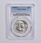 MS65 1959-D Franklin Half Dollar PCGS Blue Label