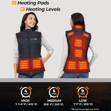 Heated Vest by Hive Technologies with 10,000mAh USB Rechargeable Battery Pack