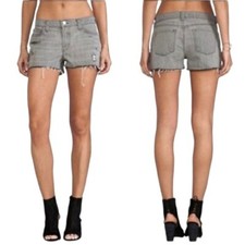 J Brand Size 28 Cut Off Distressed Shorts in Hilo Grey