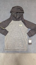 Boys Under Armour Gray Long Sleeve Top Color Black Size 5 In Youth