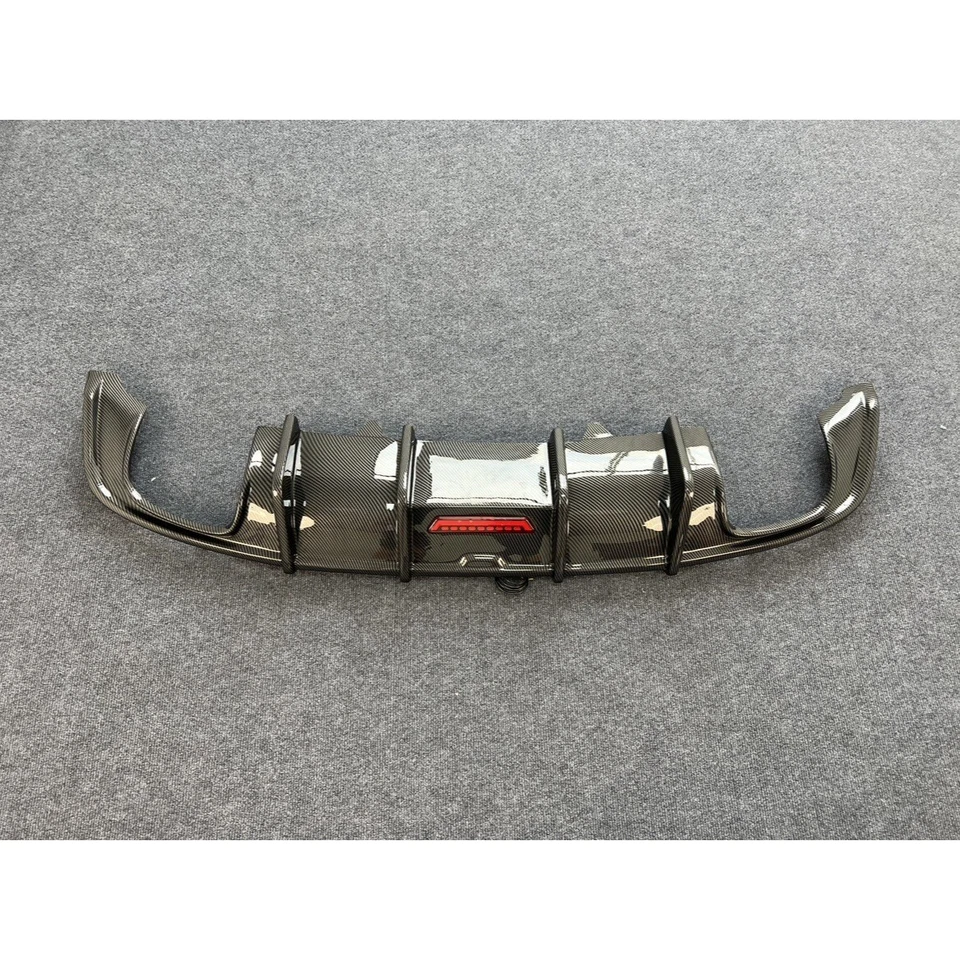 Heckdiffusor für Audi A5 B9 Sline S5 2016-2019 Stoßstange Spoiler Carbon Stil - Bild 2 von 4