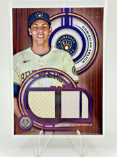 2025 Topps Tribute Christian Yelich GAME USED Dual Relics Card Purple /50 #DR-CY
