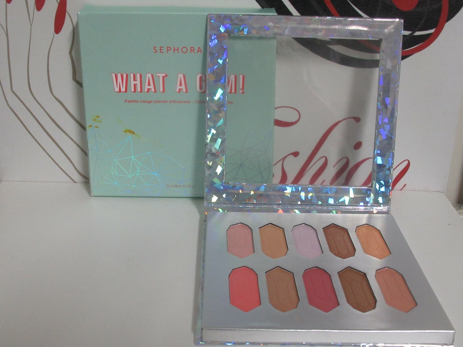 SEPHORA WHAT A GEM ! CRYSTAL FACE PALETTE 10 X 0.07 OZ BOXED & SEALED AUTHENTIC eBay