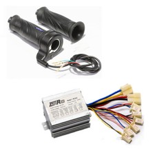 Twist Throttle Grips 350W 24V Brush Speed Controller For Motorcycle E-Bike ATV