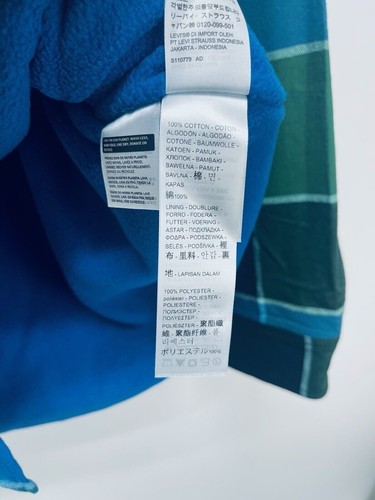Levi’s Gold Tab kariertes Jackson Flanell Worker Überhemd für Herren Größe M neu mit Etikett - Bild 10 von 11