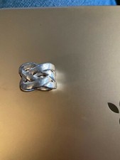 sterling silver braided ring